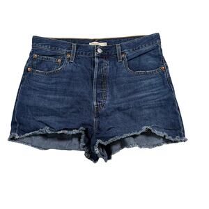 Levi's Denim Shorts Women's 33 Ribcage Medium Wash